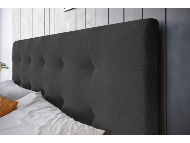 Łóżko kontynentalne Lilu 180 Sawana 05 szary