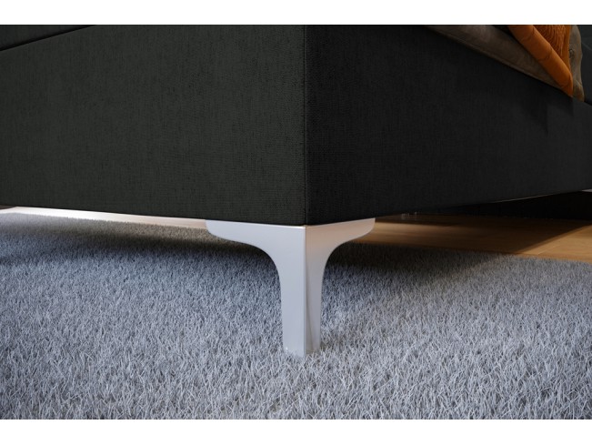 Łóżko kontynentalne Lilu 180 Sawana 14 czarny