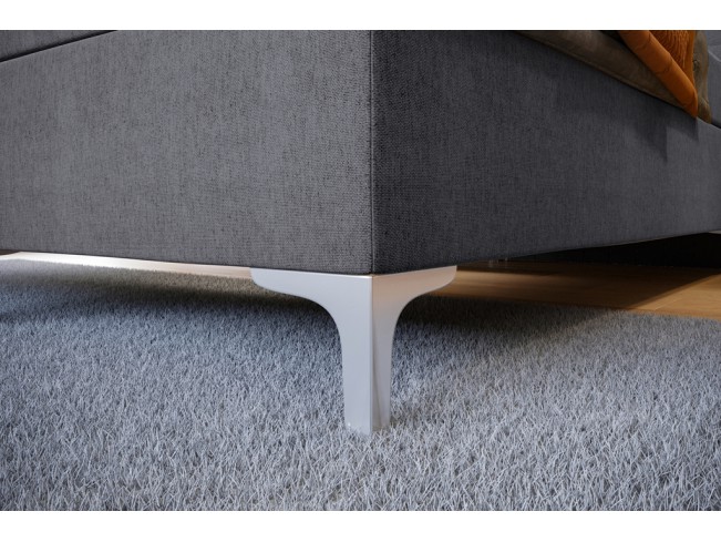 Łóżko kontynentalne Lilu 140 Sawana 21 jasny szary