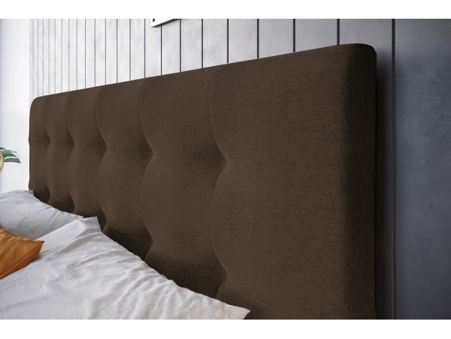 Łóżko kontynentalne Lilu 160 Sawana 25 ciepły brąz