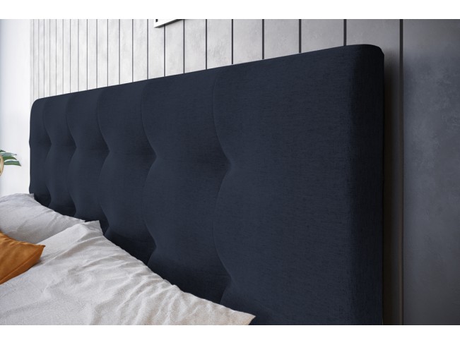 Łóżko kontynentalne Lilu 140 Sawana 80 niebieski jeans