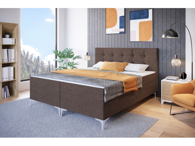 Łóżko kontynentalne Lilu 140 Inari 24 mleczna czekolada