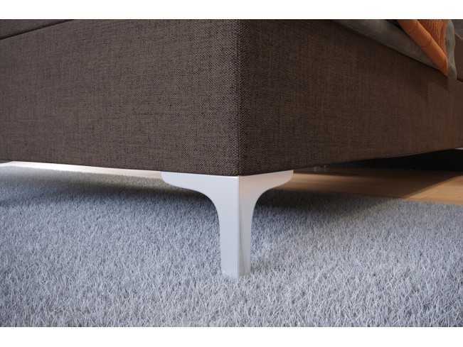 Łóżko kontynentalne Lilu 180 Inari 24 mleczna czekolada