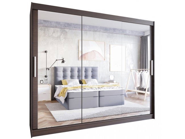 Szafa przesuwna Lolo III 250 choco -widok ogólny