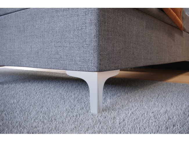 Łóżko kontynentalne Lilu 160 Inari 91 jasny szary