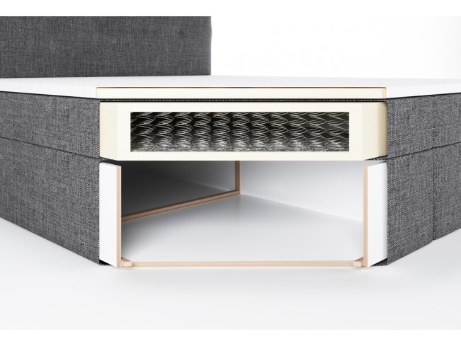 Łóżko kontynentalne Lilu 160 Inari 91 jasny szary