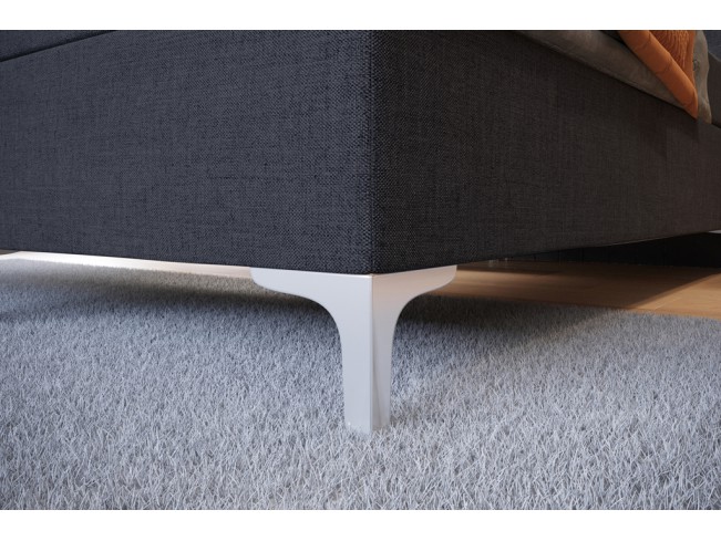 Łóżko kontynentalne Lilu 180 Inari 96 ciemny szary