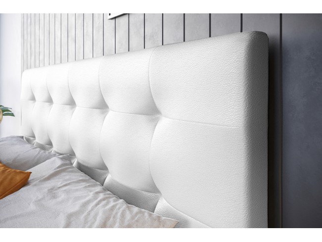 Łóżko kontynentalne Lilu 140 Madryt 920 biały