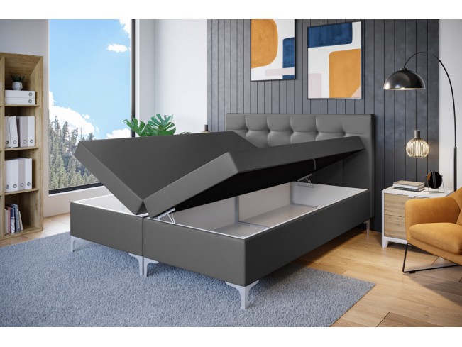 Łóżko kontynentalne Lilu 160 Madryt 995 szary