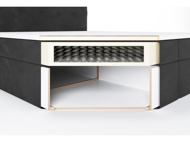 Łóżko kontynentalne Lilu 140 Kronos 22 stalowy