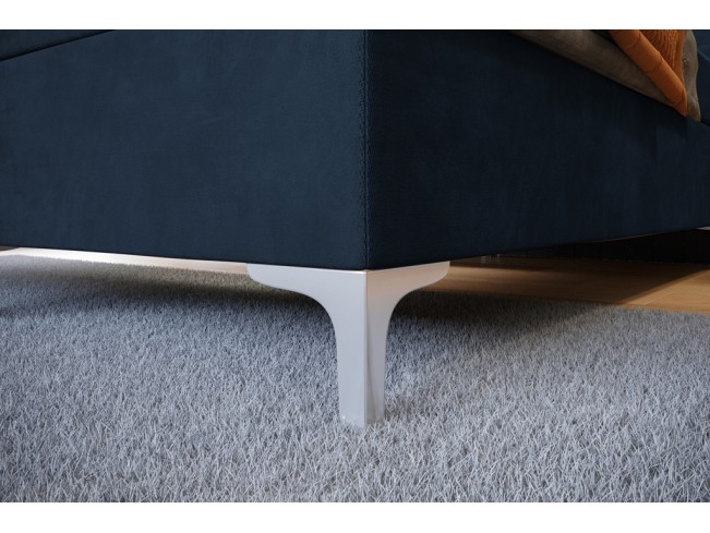 Łóżko kontynentalne Lilu 180 Monolith 77 granatowy