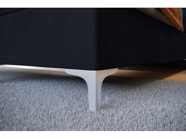 Łóżko kontynentalne Lilu 140 Monolith 79 ciemny granat