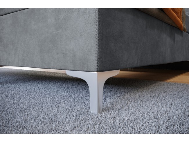 Łóżko kontynentalne Lilu 140 Monolith 84 jasny szary