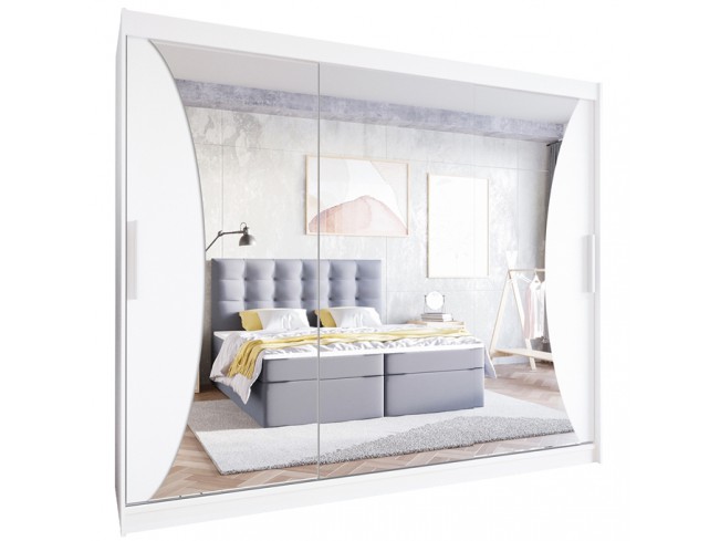 Szafa Lolo IV 250 biały mat - widok ogólny