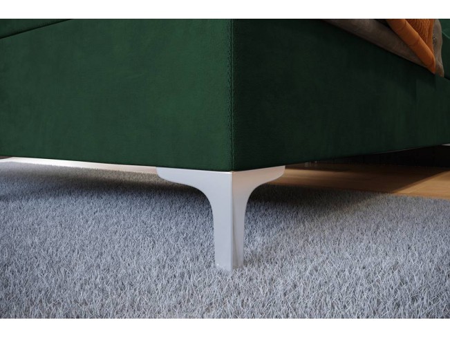 Łóżko kontynentalne Lilu 140 Kronos 19 butelkowa zieleń