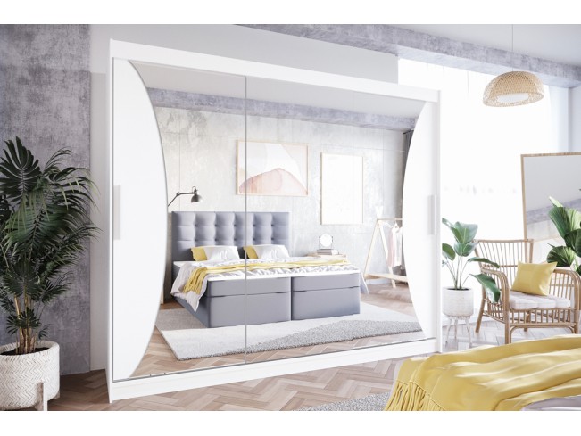 Szafa przesuwna Lolo IV biały mat 250 cm
