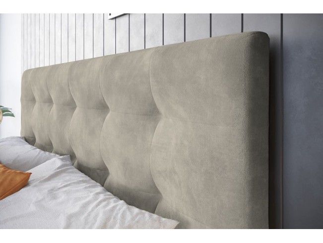 Łóżko kontynentalne Lilu 140 Monolith 02 ecru