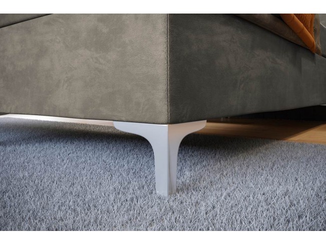 Łóżko kontynentalne Lilu 160 Riviera 16 szary beż