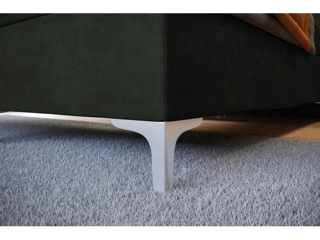 Łóżko kontynentalne Lilu 140 Riviera 38 ciemny zielony