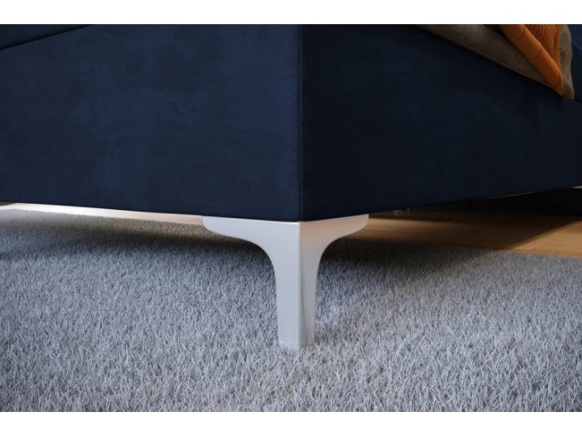 Łóżko kontynentalne Lilu 180 Riviera 81 granatowy