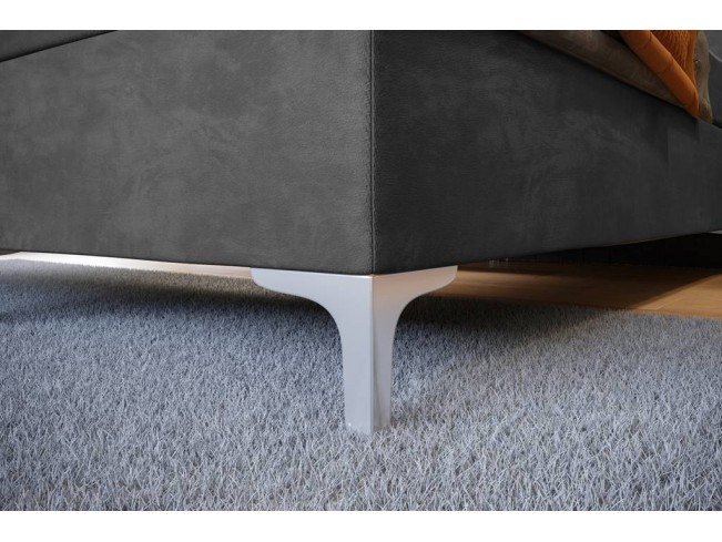 Łóżko kontynentalne Lilu 140 Riviera 91 szary