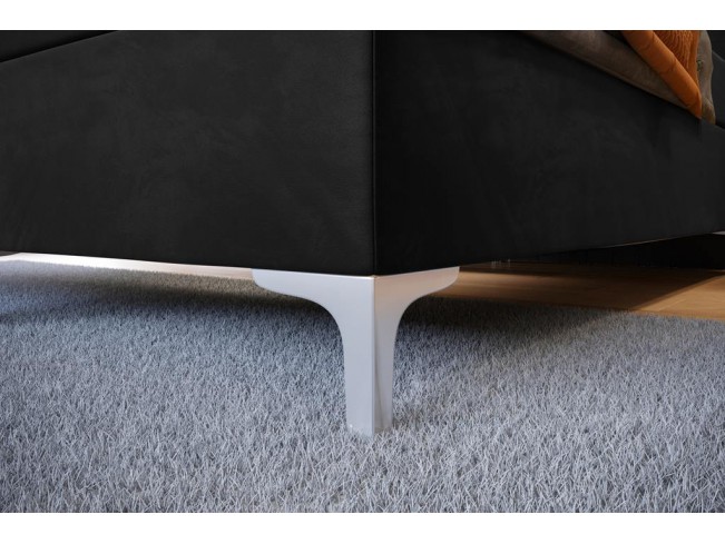 Łóżko kontynentalne Lilu 160 Riviera 100 czarny