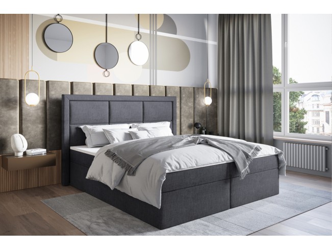 Łóżko kontynentalne Asti 140 Sawana 05 szary