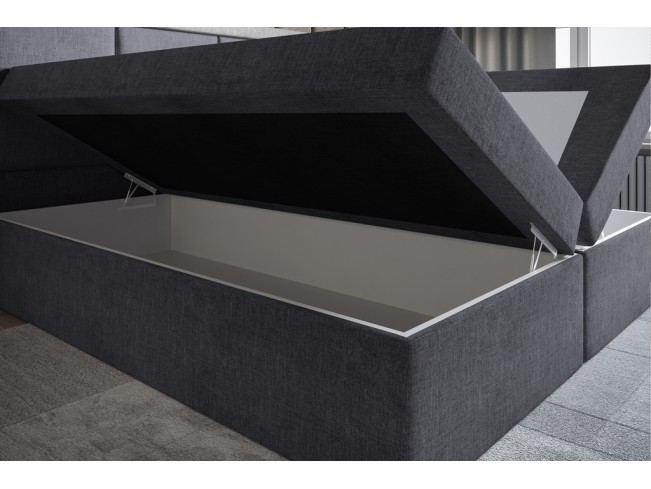 Łóżko kontynentalne Asti 140 Sawana 05 szary