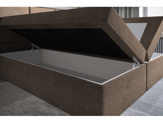 Łóżko kontynentalne Asti 140 Sawana 25 ciepły brąz