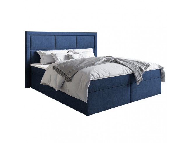 Łóżko kontynentalne Asti 140 Sawana 80 niebieski jeans - widok z przodu