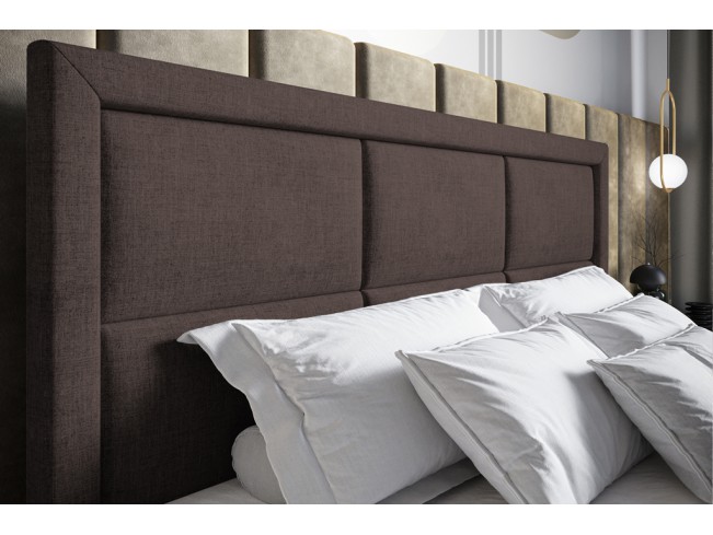 Łóżko kontynentalne Asti 140 Inari 24 mleczna czekolada