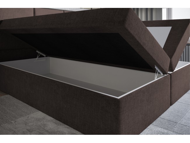 Łóżko kontynentalne Asti 140 Inari 24 mleczna czekolada