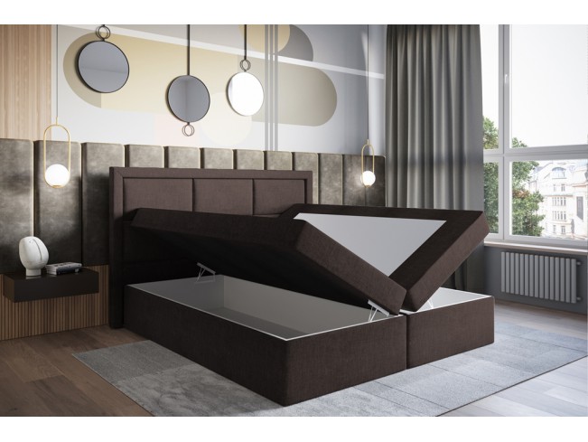 Łóżko kontynentalne Asti 140 Inari 24 mleczna czekolada