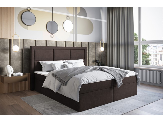 Łóżko kontynentalne Asti 180 Inari 24 mleczna czekolada