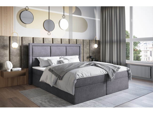 Łóżko kontynentalne Asti 140 Inari 91 jasny szary