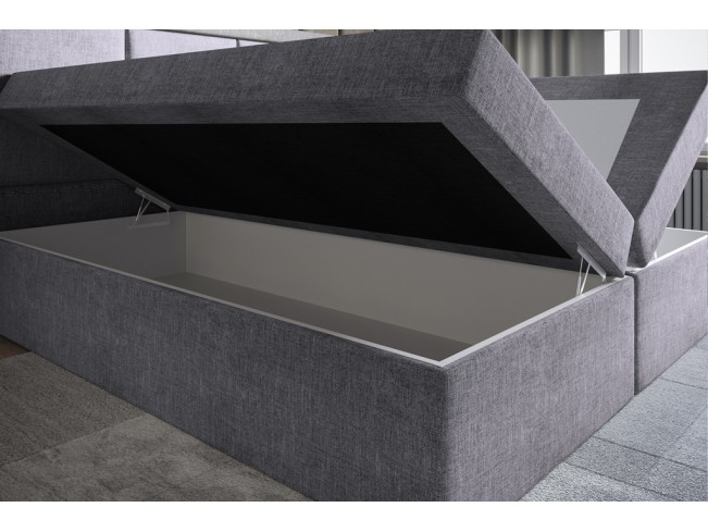 Łóżko kontynentalne Asti 140 Inari 91 jasny szary