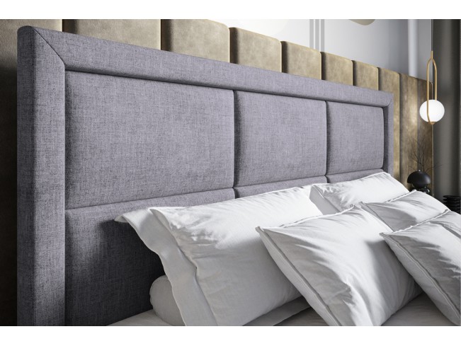 Łóżko kontynentalne Asti 180 Inari 91 jasny szary