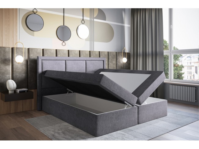 Łóżko kontynentalne Asti 180 Inari 91 jasny szary