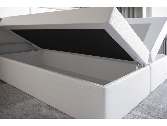 Łóżko kontynentalne Asti 160 Madryt 920 biały