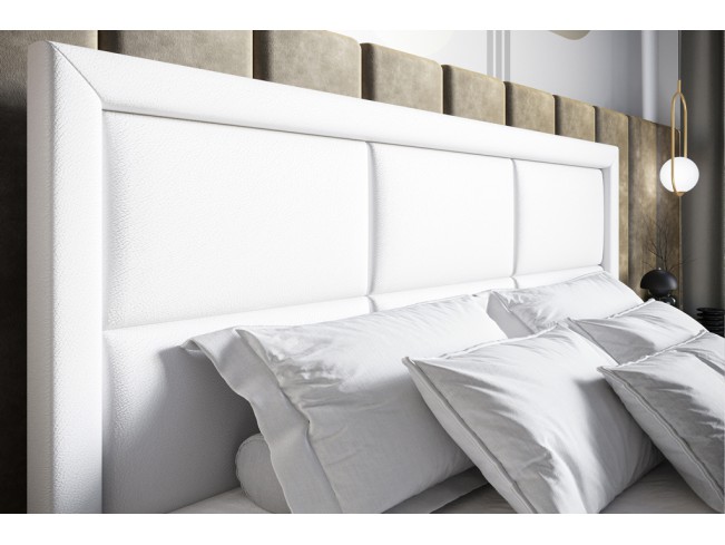 Łóżko kontynentalne Asti 160 Madryt 920 biały