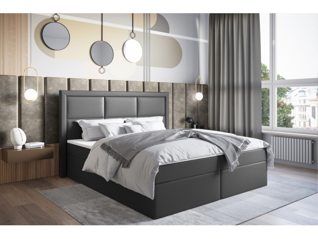 Łóżko kontynentalne Asti 160 Madryt 995 szary