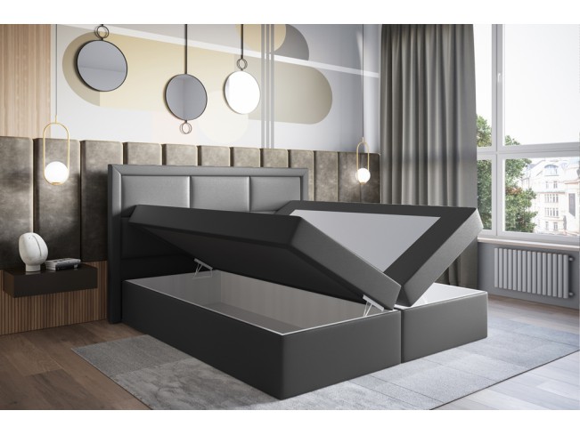 Łóżko kontynentalne Asti 160 Madryt 995 szary