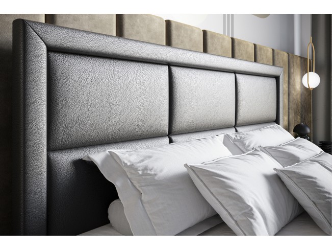 Łóżko kontynentalne Asti 140 Madryt 9100 czarny