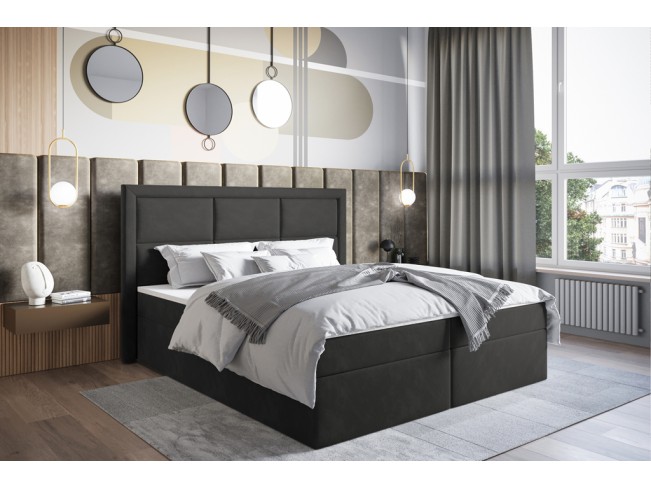 Łóżko kontynentalne Asti 140 Kronos 22 stalowy