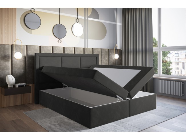 Łóżko kontynentalne Asti 140 Kronos 22 stalowy