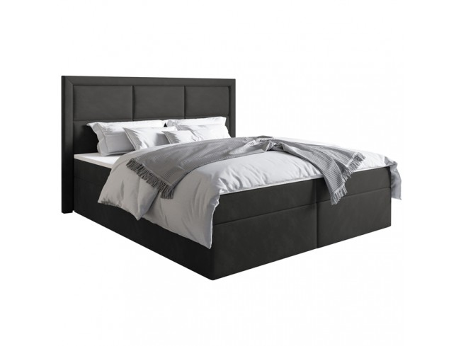 Łóżko kontynentalne Asti 160 Kronos 22 stalowy - widok z przodu