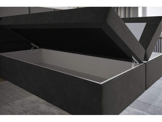 Łóżko kontynentalne Asti 180 Kronos 22 stalowy