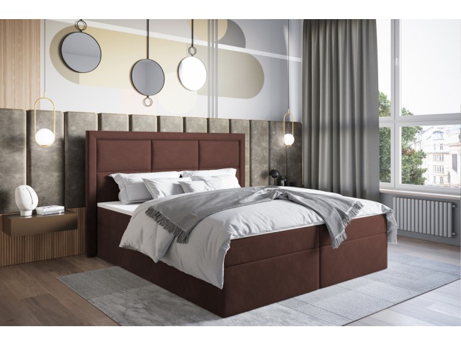 Łóżko kontynentalne Asti 180 Kronos 29 łososiowy