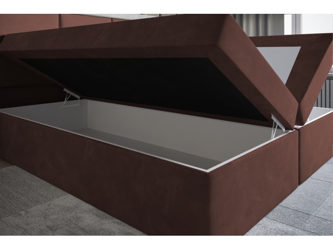 Łóżko kontynentalne Asti 180 Kronos 29 łososiowy