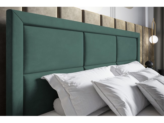 Łóżko kontynentalne Asti 160 Monolith 37 zielony
